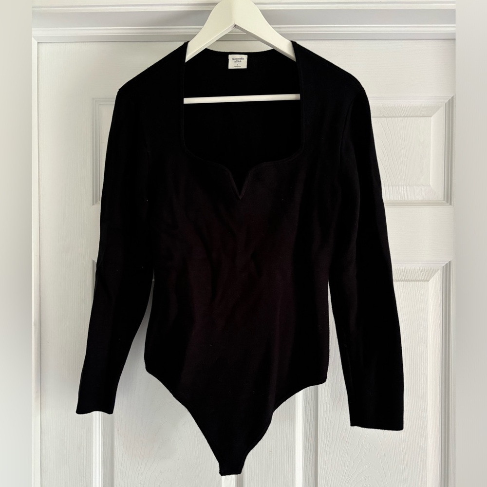Abercrombie & Fitch Long Sleeve Sweater Bodysuit Large